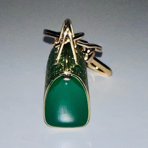 CH Carolina Herrera Green Andy Bag Keychain / handbags accessories /Charms - Picture 4 of 7